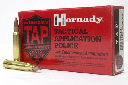 HORNADY 223 Rem 62 gr Soft Point TAP Barrier Trade Ammo 20/Box