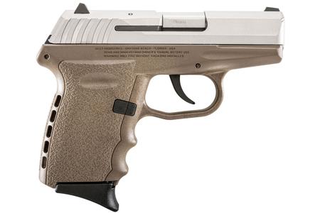 SCCY CPX-2 9mm Flat Dark Earth Pistol with Stainless Slide