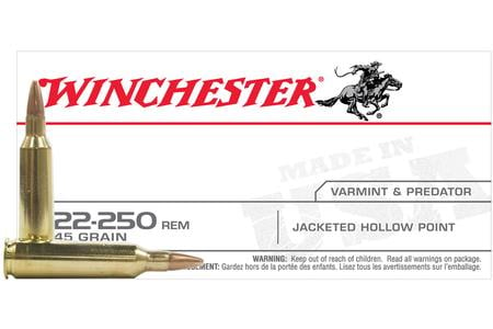 WINCHESTER AMMO 22-250 Rem 45 gr JHP 40/Box