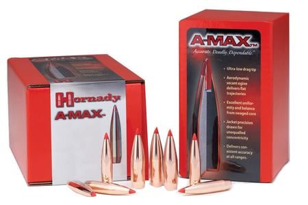 HORNADY 22 Cal .284 80 gr A-Max 100/Box