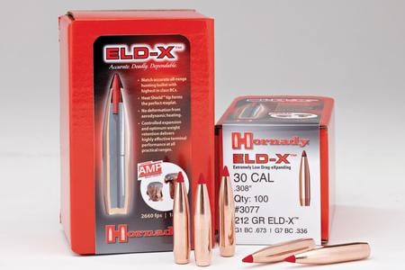 30 CAL .308 212 GR ELD-X