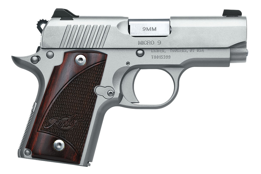 KIMBER MICRO 9 STAINLESS 9MM W/ ROSEWOOD GRIPS