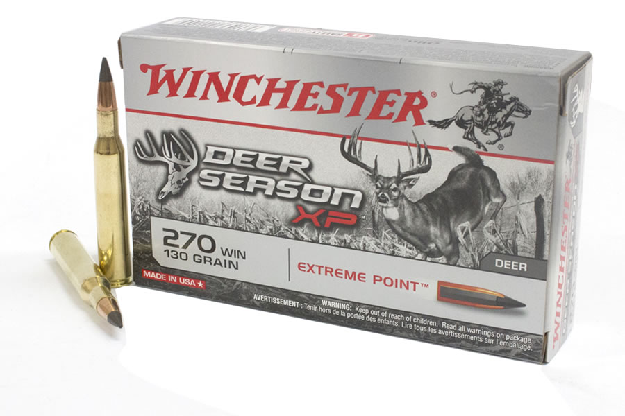 WINCHESTER AMMO 270 WIN 130 GR EXTREME POLYMER TIP DEER SEASON XP