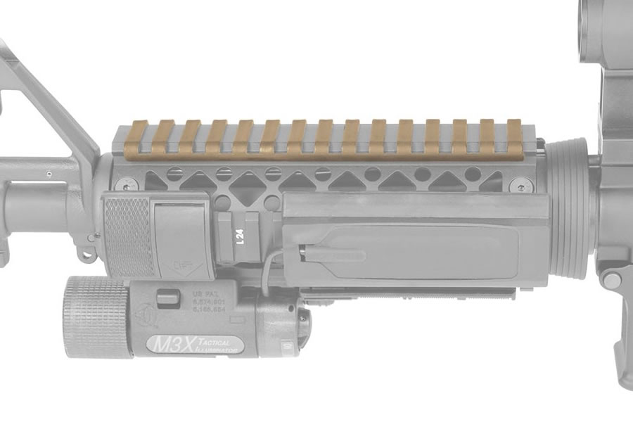 BLACKHAWK LOW PROFILE RAIL COVER (DARK EARTH)