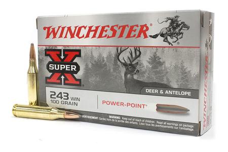 WINCHESTER AMMO 243 Win 100 gr Power Point Super X 20/Box