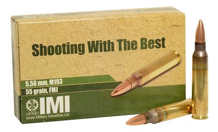 IMI M193 5.56mm 55 gr FMJ 20/Box