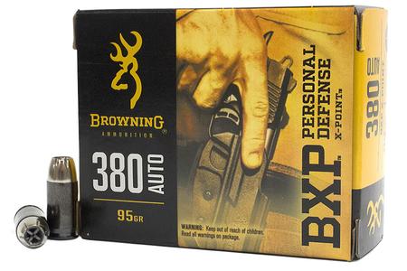 BROWNING AMMUNITION 380 Auto 95 gr X-Point Hollow Point BXP Personal Defense 20/Box