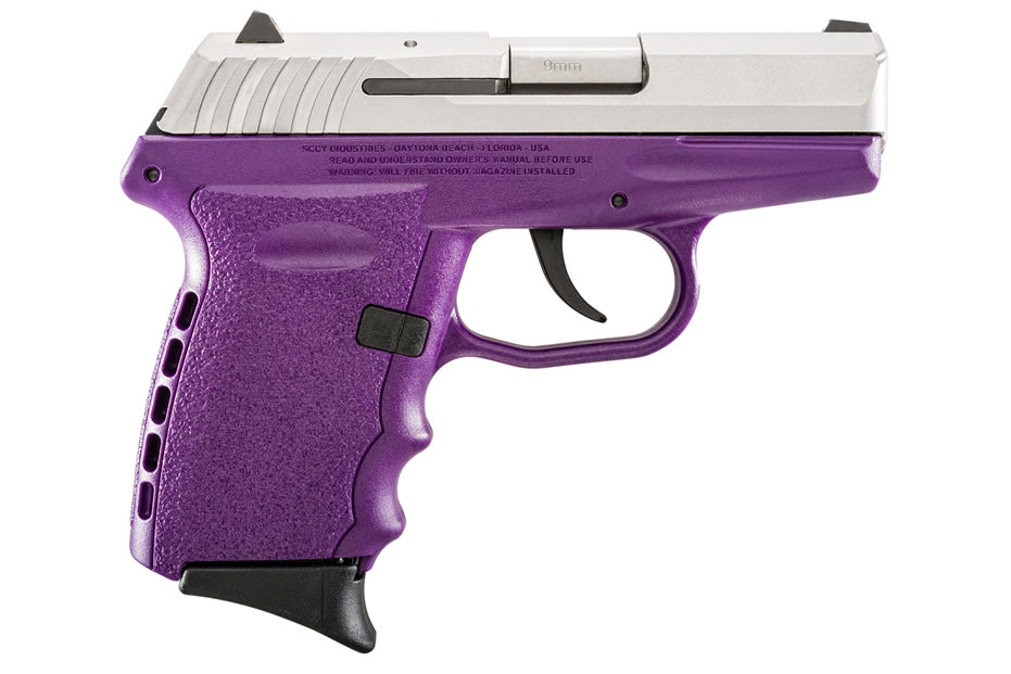 SCCY CPX-2 9MM PURPLE W/ STAINLESS SLIDE