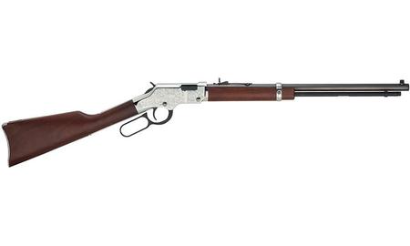 HENRY REPEATING ARMS Silver Eagle 22 Mag Engraved Lever Action Heirloom Rifle