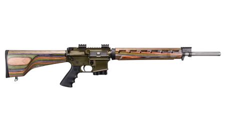 WINDHAM WEAPONRY WW-15 Varmint Exterminator 223 Fluted Flat-Top Rifle with Forest Camo Laminate W