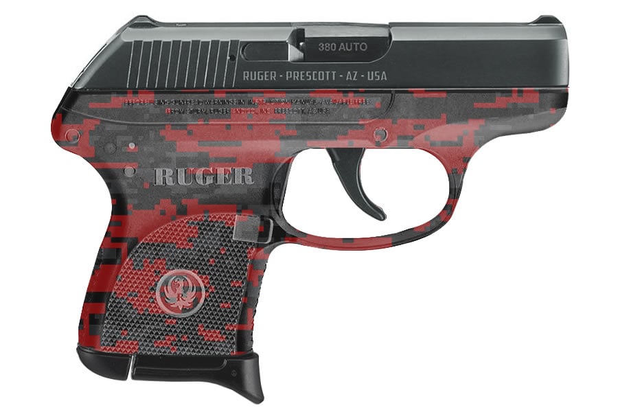 Ruger Lcp 380 Auto With Red Digital Camo Sportsman S Outdoor Super