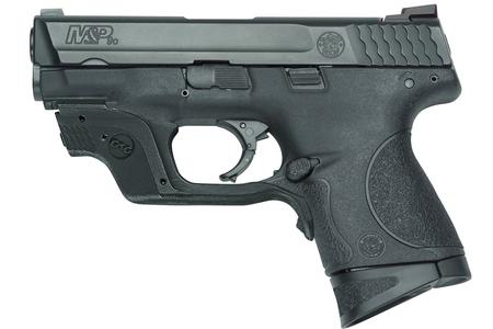 SMITH AND WESSON MP9C 9mm Compact Size Centerfire Pistol with Green Crimson Trace Laserguard