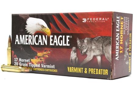 Federal 17 Hornet 20 gr Tipped Varmint Varmint and Predator 50/Box
