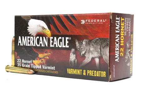 FEDERAL AMMUNITION 22 Hornet 35 gr Tipped Varmint Varmint and Predator 50/Box