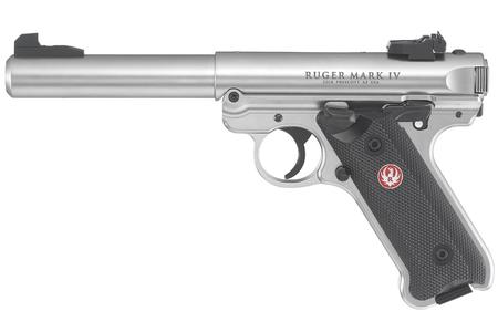 RUGER Mark IV Target 22LR Rimfire Pistol with Bull Barrel