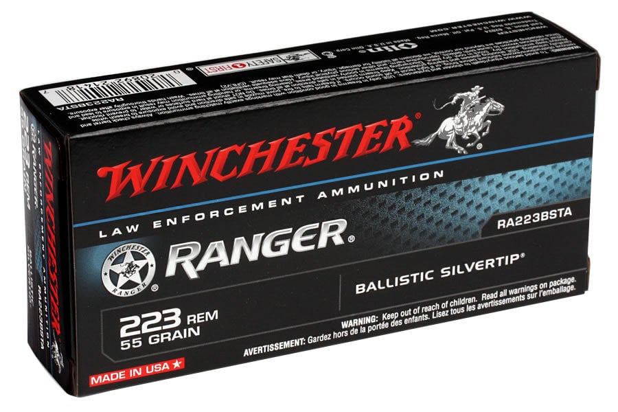 WINCHESTER AMMO 223 REM 55 GR BALLISTIC SILVERTIP RANGER