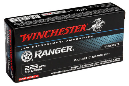 WINCHESTER AMMO 223 Remington 55 GR Ballistic Silvertip 20/Box