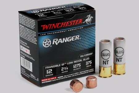 WINCHESTER AMMO 12 Gauge 2 3/4 in. 375 gr Frangible SF Low Recoil Slug 25/Box (LE)