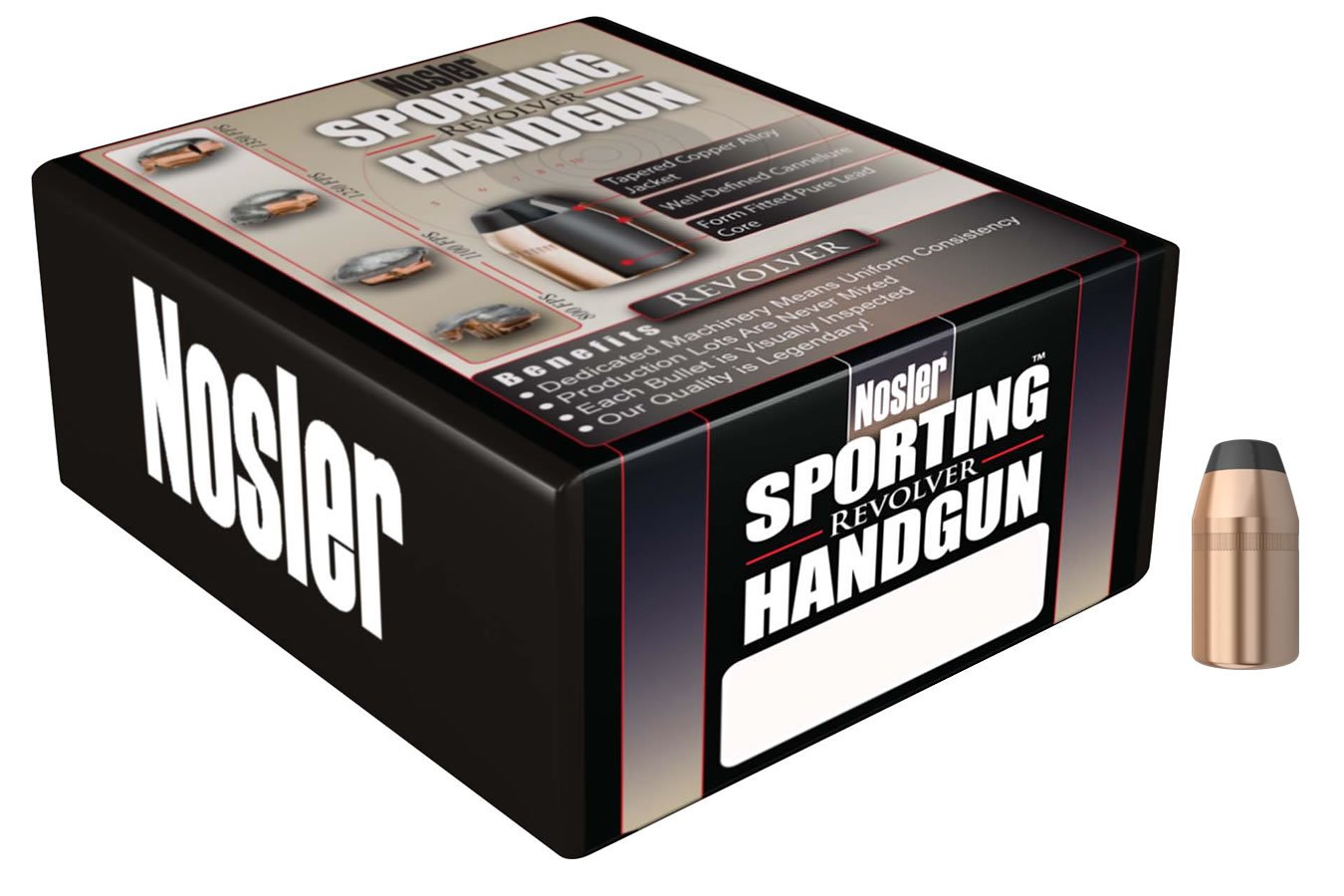 NOSLER 38 CAL (.357) 158GR JHP SPORTING HANDGUN