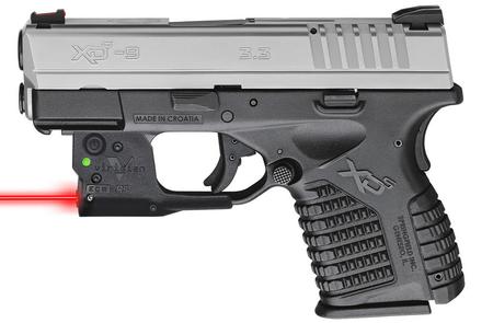 SPRINGFIELD XDS 3.3 Single Stack 9mm Bi-tone Essentials Package with Viridian R5 Red Laser