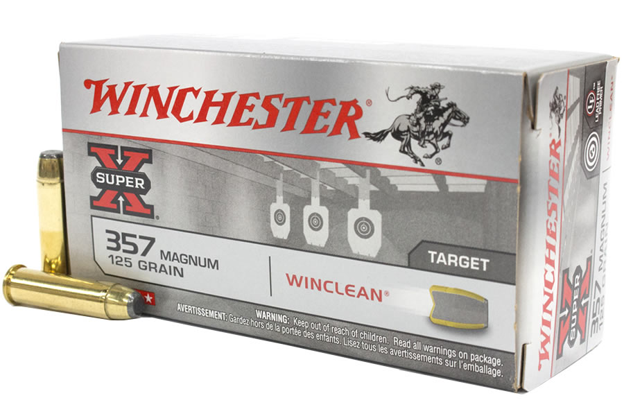 WINCHESTER AMMO 357 MAG 125 GR WINCLEAN SUPER-X