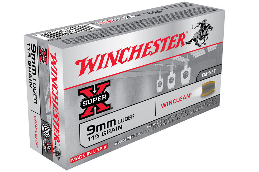 WINCHESTER AMMO 9MM 115 GR WINCLEAN SUPER-X