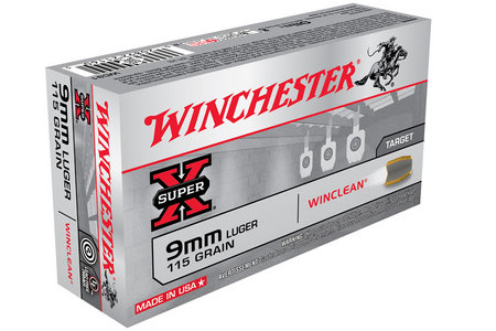 WINCHESTER AMMO 9mm Luger 115 gr Super X Winclean 50/Box