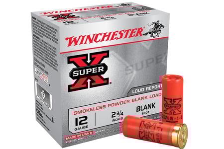 Winchester 12 Ga 2 3/4 in Smokeless Powder Blank Load Super X 25/Box