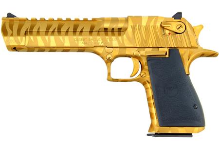 MAGNUM RESEARCH Desert Eagle .50 A.E. Mark XIX Titanium Gold with Tiger Stripes