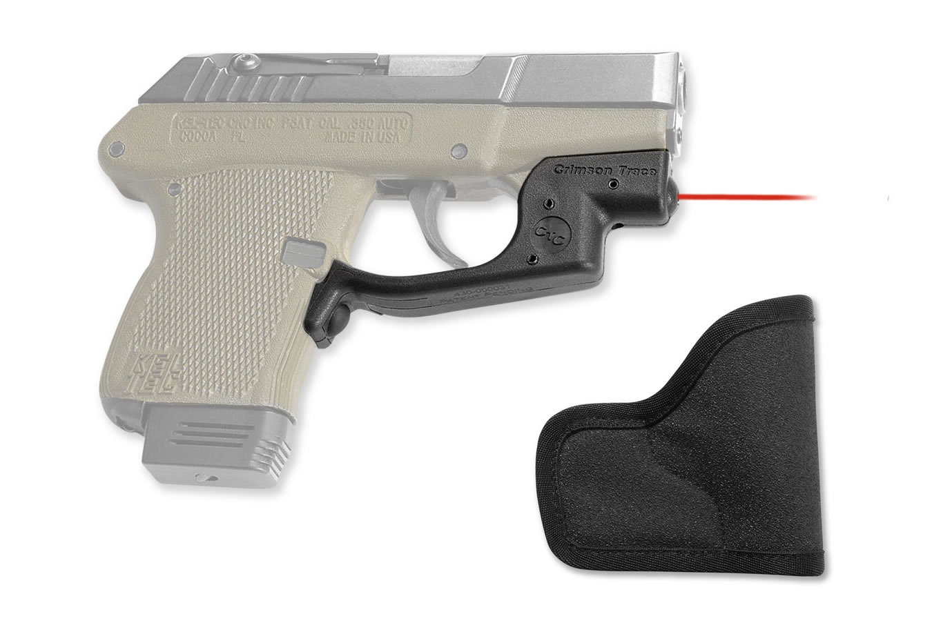 Crimson Trace Laserguard with Pocket Holster for KelTec P3AT and P32