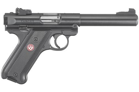 RUGER Mark IV Target 22LR Blued Rimfire Pistol with Bull Barrel