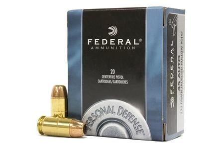 FEDERAL AMMUNITION 45 Auto 230 gr JHP Personal Defense 20/Box