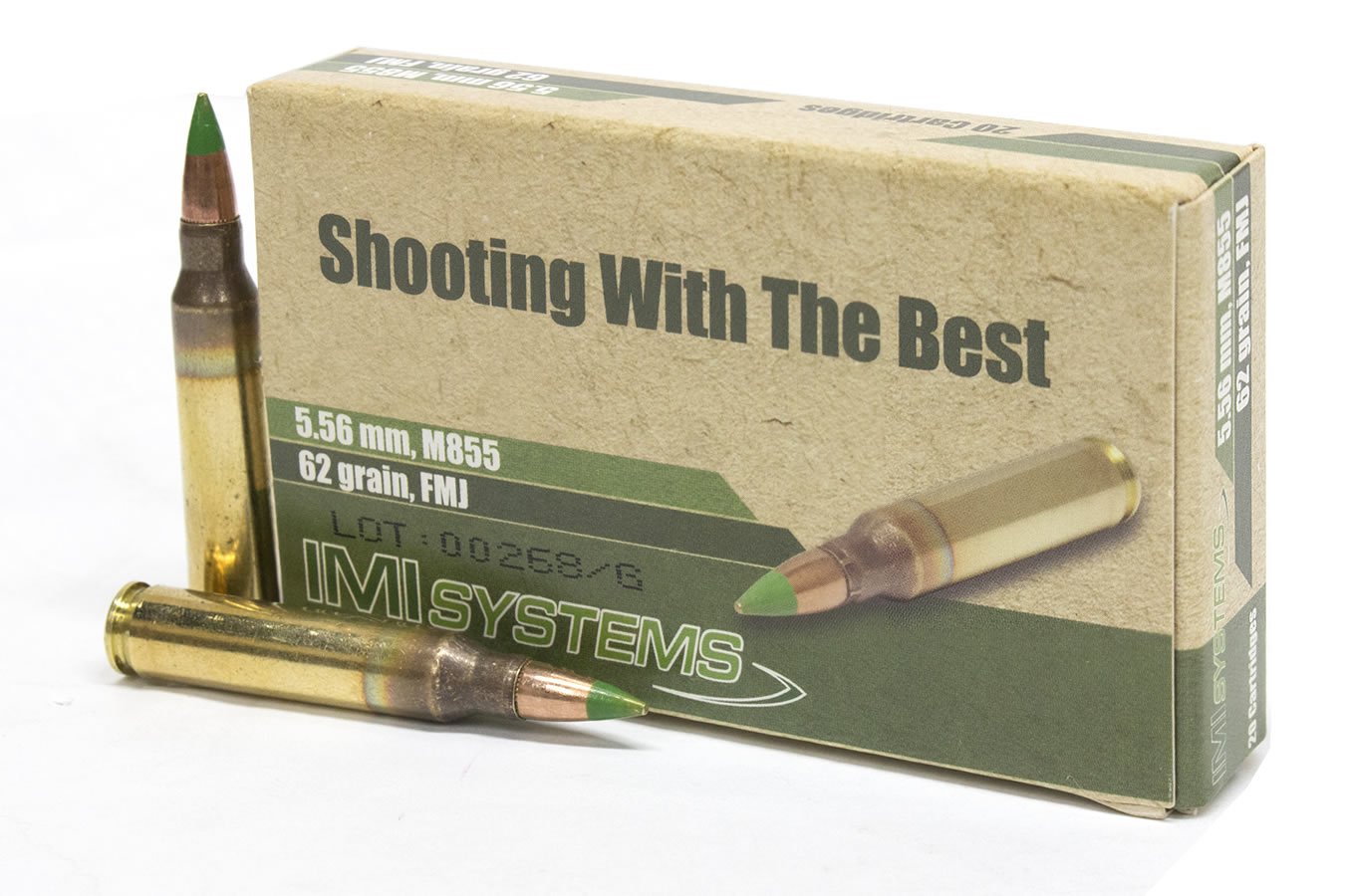 IMI 5.56 NATO 62 GR M855 PENETRATOR GREEN TIP