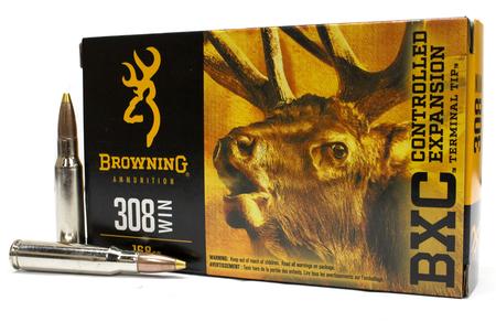 BROWNING AMMUNITION 308 Win 168 gr BXC Controlled Expansion Big Game 20/Box