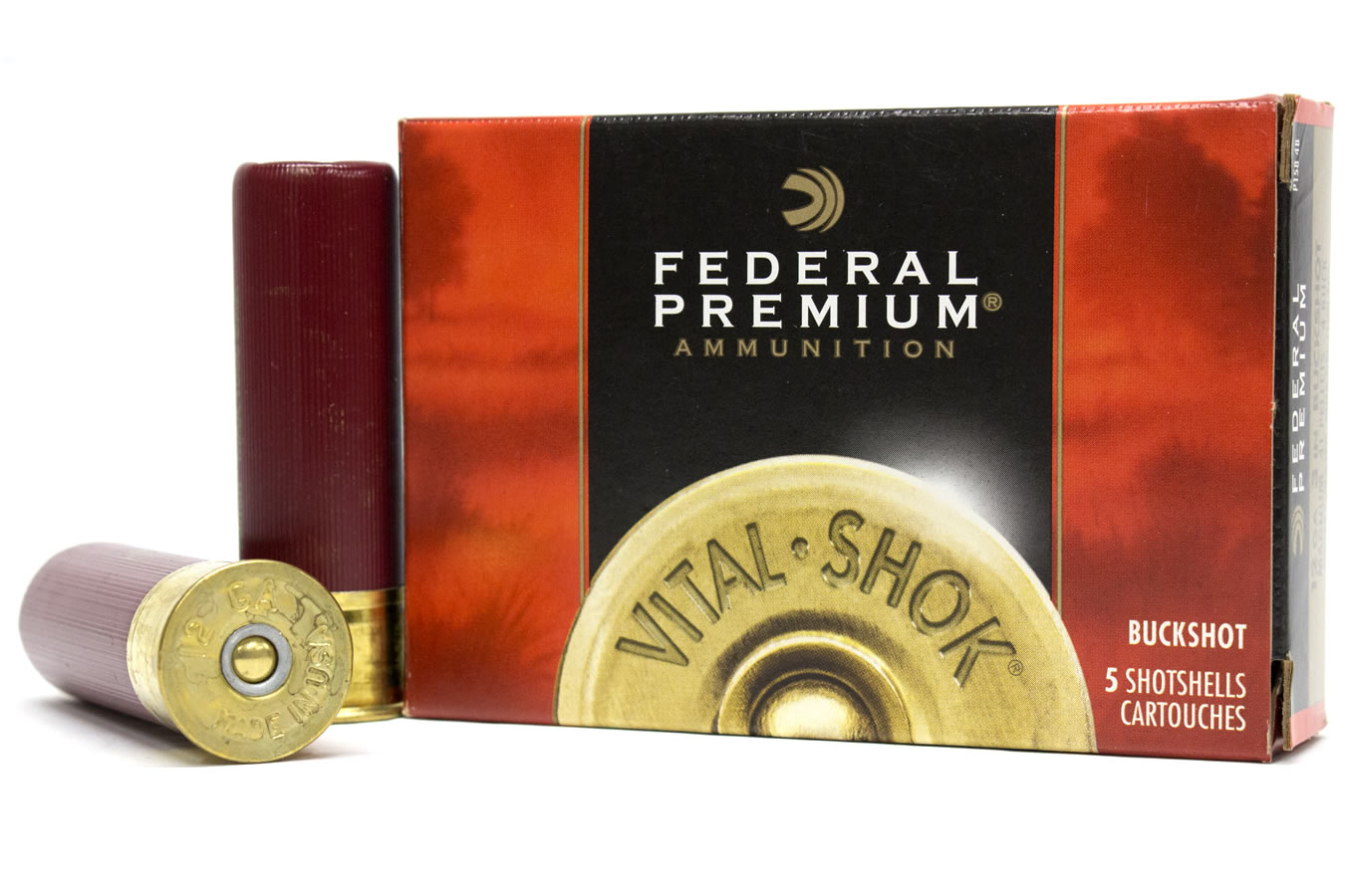 FEDERAL AMMUNITION 12 GA 3 IN 41 PELLETS 4 BUCK VITAL-SHOK