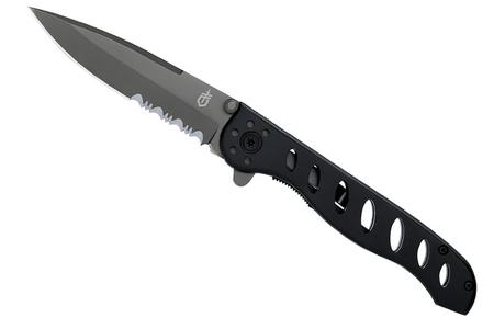 EVO TI-COATED FOLDING KNIFE SERRATED