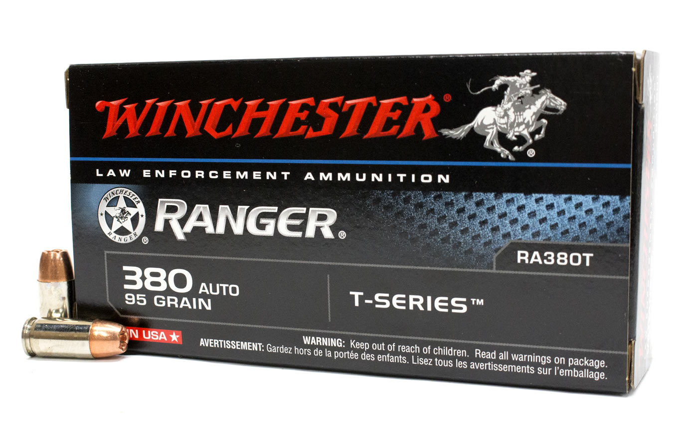 WINCHESTER AMMO 380 AUTO 95 GR JHP T-SERIES RANGER