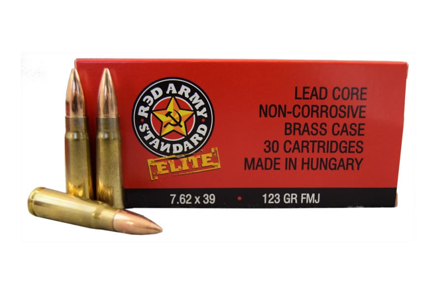 Century Arms 7.62x39mm 123 gr FMJ Red Army Elite 30/Box