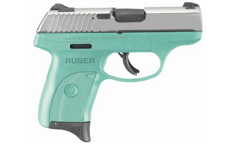 RUGER LC9s 9mm Centerfire Pistol with Stainless Slide and Turquoise Frame