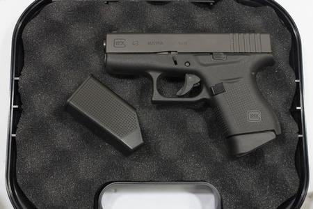 GLOCK 43 9MM LUGER USED PISTOL (VERY GOOD)