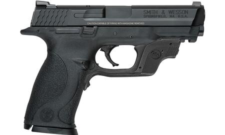 SMITH AND WESSON MP9 9mm Full-Size Pistol with Crimson Trace Green Laserguard and No Thumb Safety