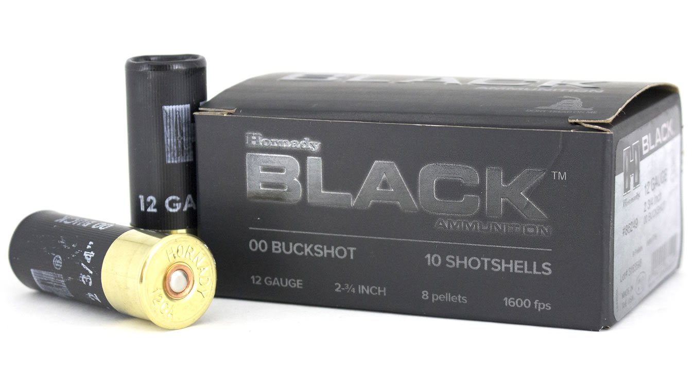 HORNADY 12 GA 2 3/4 IN 00 BUCKSHOT BLACK