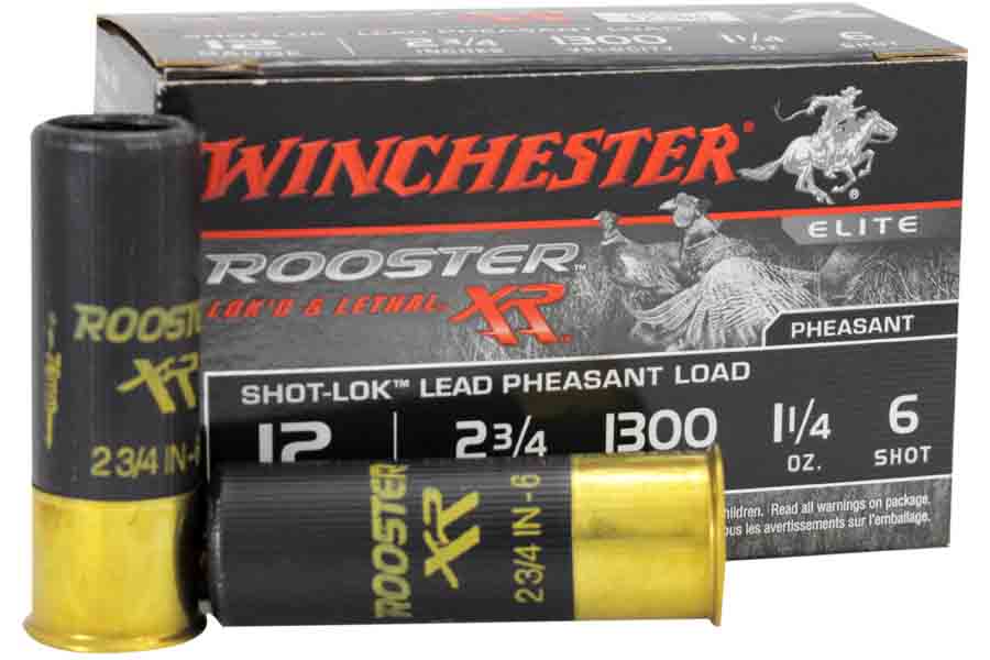 WINCHESTER AMMO 12 GA 2-3/4 IN 1-1/4 OZ SHOT-LOK W/ PLATED LEAD SHOT ROOSTER RX