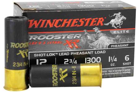 WINCHESTER AMMO 12 Gauge 2-3/4 inch 1-1/4 oz 6 Shot Rooster XR 15/Box