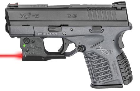 SPRINGFIELD XDS 3.3 Single Stack 9mm Tactical Gray Essentials Package w/ Viridian Red Laser