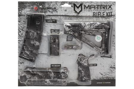 MATRIX DIVERSIFIED IND Magpul MOE AR-15 Zombie Silver Kit with 30 Round Magazine (Mil-Spec Stock)