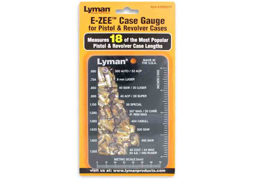 LYMAN PRDUCTS E-ZEE CASE GAUGE PISTOL AND REVOLVER