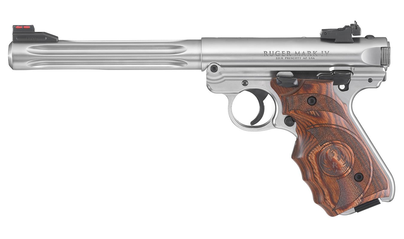 RUGER MARK IV HUNTER 22LR W/FIBER OPTIC SIGHTS