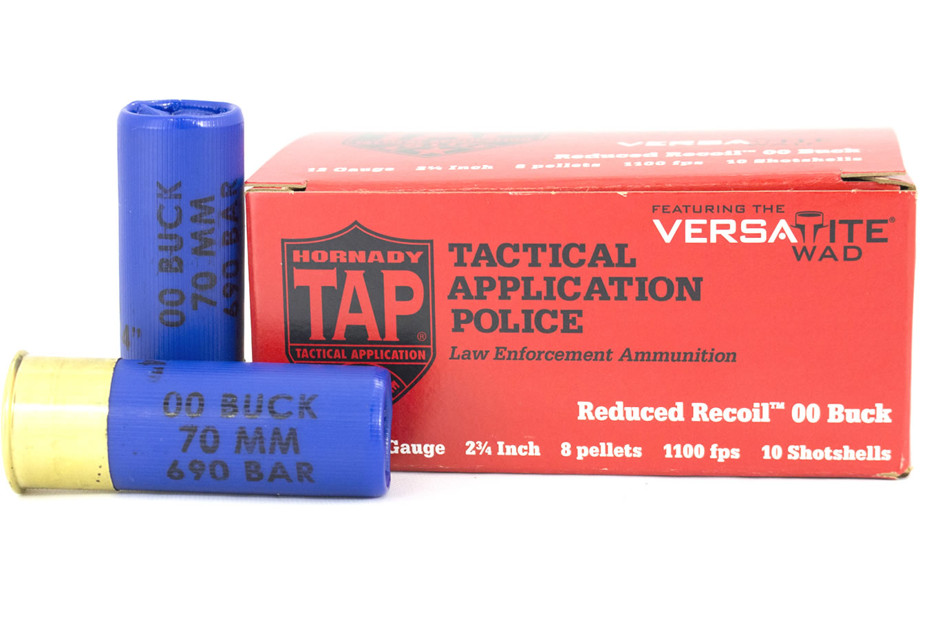 HORNADY 12 GA 2 3/4 IN 00 BUCK LOW RECOIL (LE)