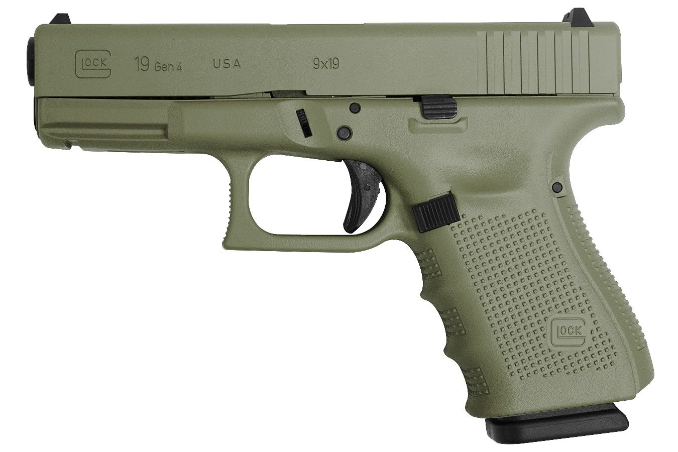 Glock 19 Gen4 9mm 15-Round Pistol with Cerakote Elite Jungle Finish